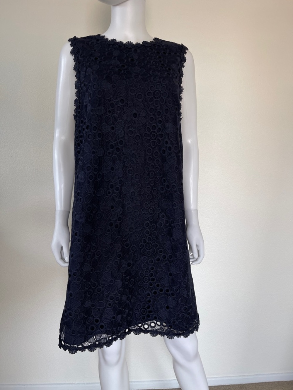 kate spade Navy Floral Eyelet Shift Dress